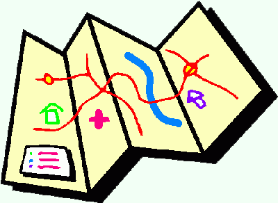 Cartoon Map Folded